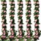 5 Pack Flower Garland – Artificial Pink Rose Vines, Fake Flowers for Wedding, Party, Home & Table Decorations (Total 41FT)